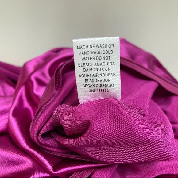 Kript Barbie Things Satin Vibrant Pink Cutout Dress - Picture 10 of 10